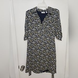 New York & Company Floral Navy Dress, Size XS